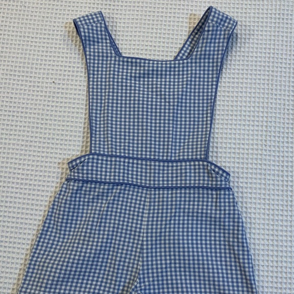 La Petite Fleur Blue and White Gingham swing back Jon Jon 24 months. - Picture 4 of 5